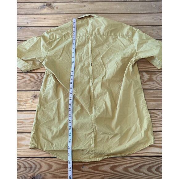 Rachel Comey Short Sleeve Button Up Shirt Size Medium Women’s Yellow - Picture 7 of 8